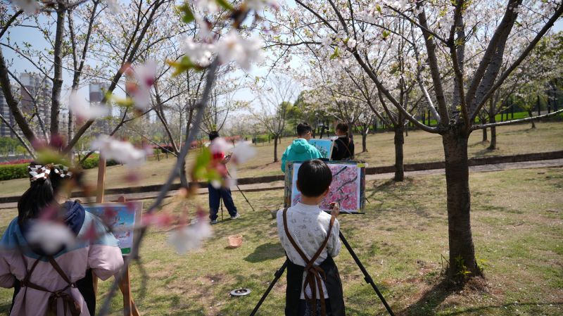 横峰：?；ㄊ飨吕?ldquo;画春天”